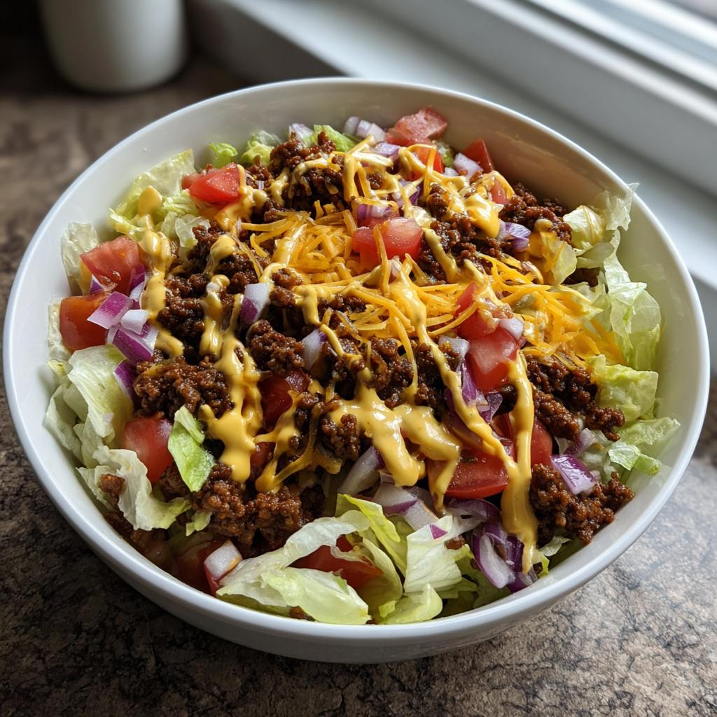 Cheeseburger Salad - detail 1
