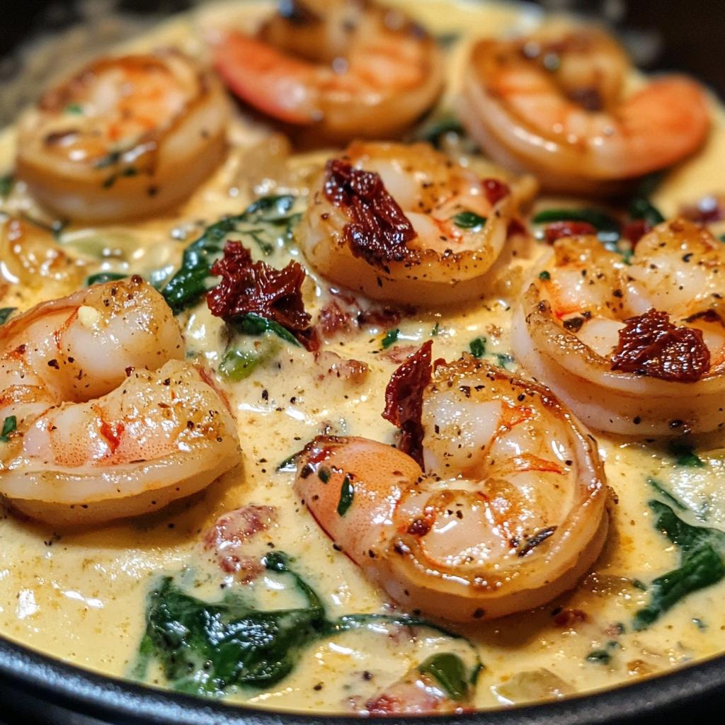 Creamy Tuscan Shrimp - detail 1