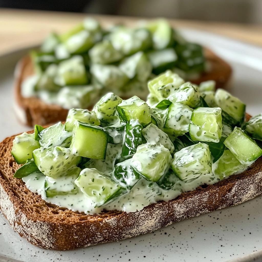 Cucumber-Spinach Sandwich Salad