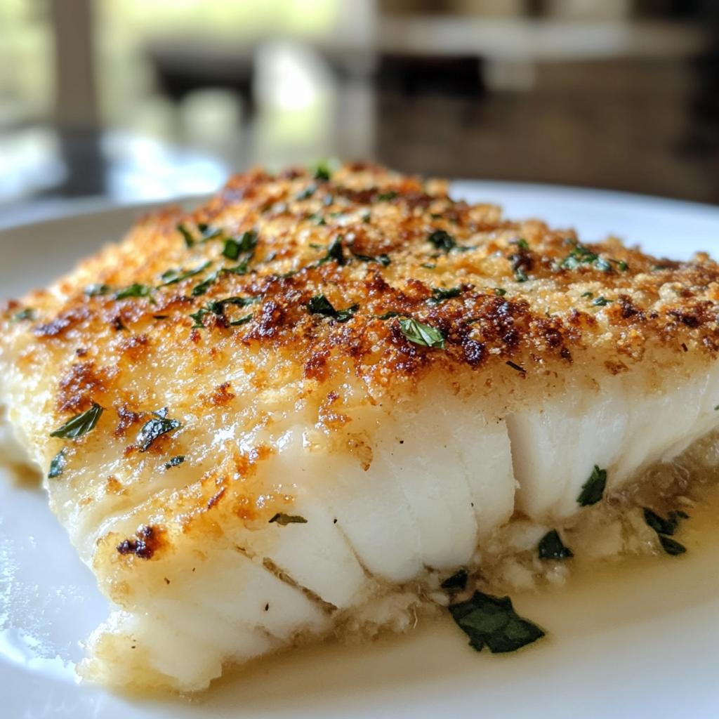 Garlic Parmesan Crusted Halibut - detail 1