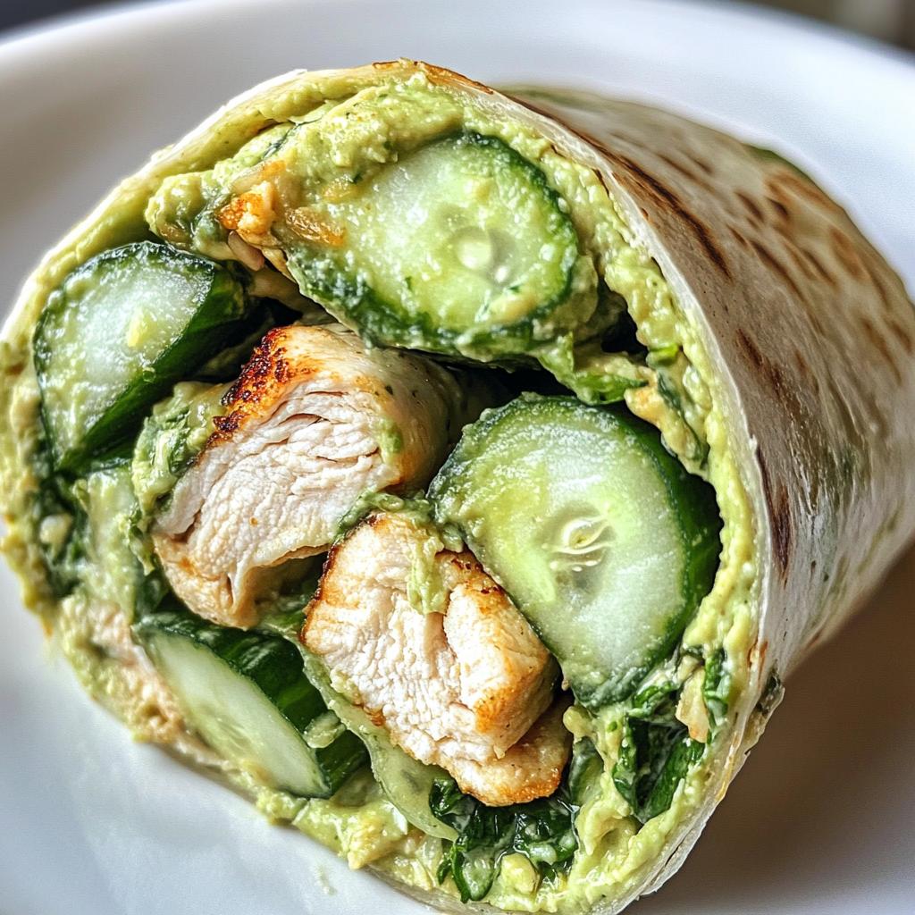 Green Goddess and Cucumber-Chicken Wrap Salad - detail 1