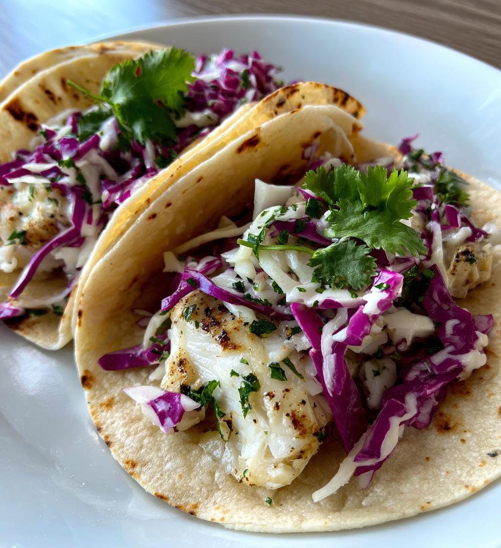 Grilled Fish Tacos with Cabbage Slaw - detail 1