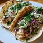 Grilled Fish Tacos with Cabbage Slaw