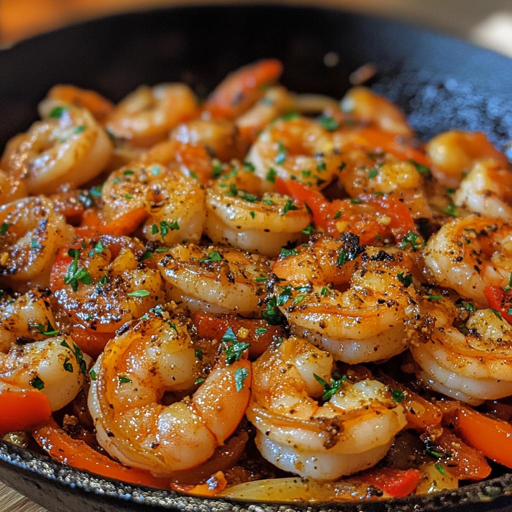 Spicy Cajun Shrimp Skillet