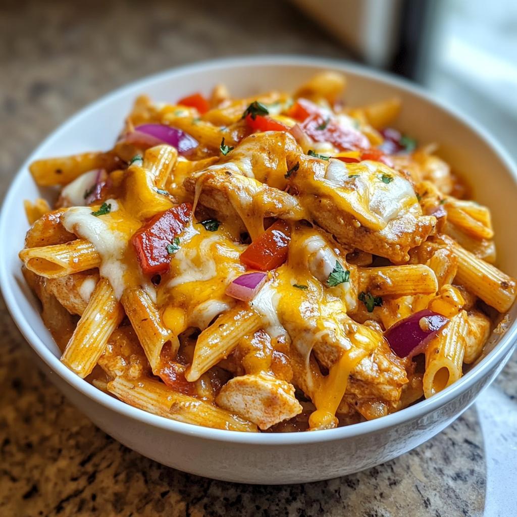 enchilada chicken pasta - detail 1