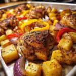 sheet pan potatoes and chicken